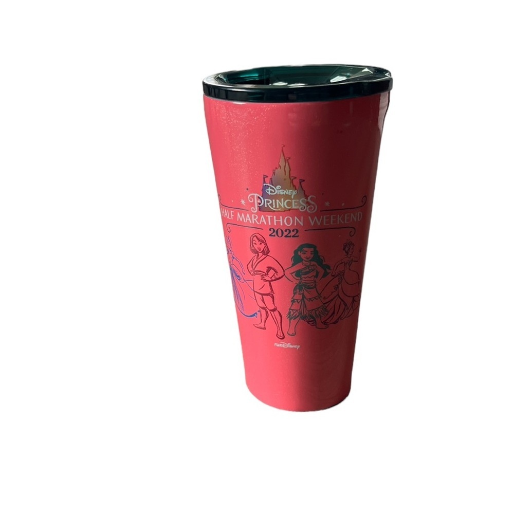 Corkcicle Disney Princess Half Marathon 2022 Pink Passholder Coffee Tumbler Mug